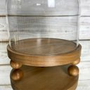 Ver imagem 3 de Porta Panetone C/base Madeira e Redoma de Vidro 500g