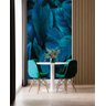 Papel de Parede 3D Painel 2M Folhas Dólar Azul Decorado Jadim Realista Auto Colante Lavável - 1