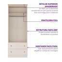 Ver imagem 6 de Quarto de Bebê Completo 1 Berço 1 Cômoda e 1 Guarda Roupa Baby Ananda Casatema MadeiraOriginals Branco/Offwhite/Mel