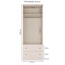 Ver imagem 5 de Quarto de Bebê Completo 1 Berço 1 Cômoda e 1 Guarda Roupa Baby Ananda Casatema MadeiraOriginals Branco/Offwhite/Mel