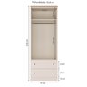 Quarto de Bebê Completo 1 Berço 1 Cômoda e 1 Guarda Roupa 2 Portas Baby Ananda Casatema - 5