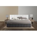 Ver imagem 7 de Cabeceira Cama King Lambri Painel Mdf Parede Rack 203x60cm