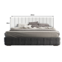 Ver imagem 4 de Cabeceira Cama King Lambri Painel Mdf Parede Rack 203x60cm