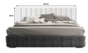 Ver imagem 4 de Cabeceira Cama King Lambri Painel Mdf Parede Rack 203x60cm