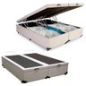 Cama Box Baú Queen Bipartido Sintético Sereneprime Branco 158x198x44 - 2