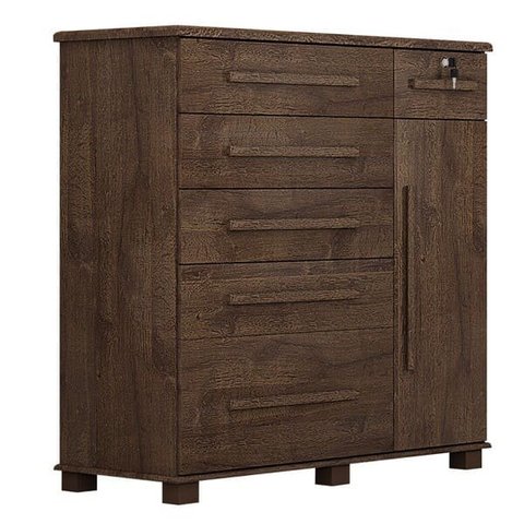 Cômoda para Quarto com Sapateira 6 Gavetas - 046-Canion - Star Móveis