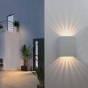 Ver imagem 3 de Kit 2 Arandela 9 Fachos 4w 3000k Ip65 Branco Moderno Bivolt