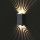 Ver imagem 2 de Kit 2 Arandela 9 Fachos 4w 3000k Ip65 Branco Moderno Bivolt