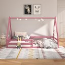 Ver mais imagens de Cama Montessoriana Madeira Maciça Casa Estrado Sila Rosa Idimex