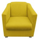 Ver imagem 2 de Poltrona Decorativa Bia Suede Amarelo Oz Store