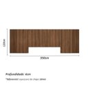 Ver imagem 2 de Cabeceira Personalizada para Cama King Ripada em 100% Mdf:nogueira Cadiz