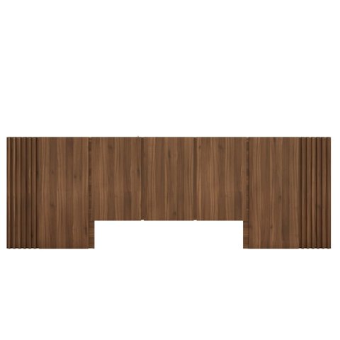Cabeceira Personalizada para Cama King Ripada em 100% Mdf:nogueira Cadiz