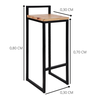 Banqueta Banco Alto para Balcão Estilo Industrial - 5