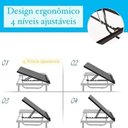 Ver imagem 4 de Suporte para Notebook Mesa em Madeira Cama Ajustavel Multifuncional Sofa Apoio Home Office Dobravel