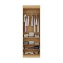 Ver imagem 5 de Guarda-roupa Infantil 62cm 2 Portas e 2 Gavetas Encanto Multimóveis Mp4446 Madeirado/off White