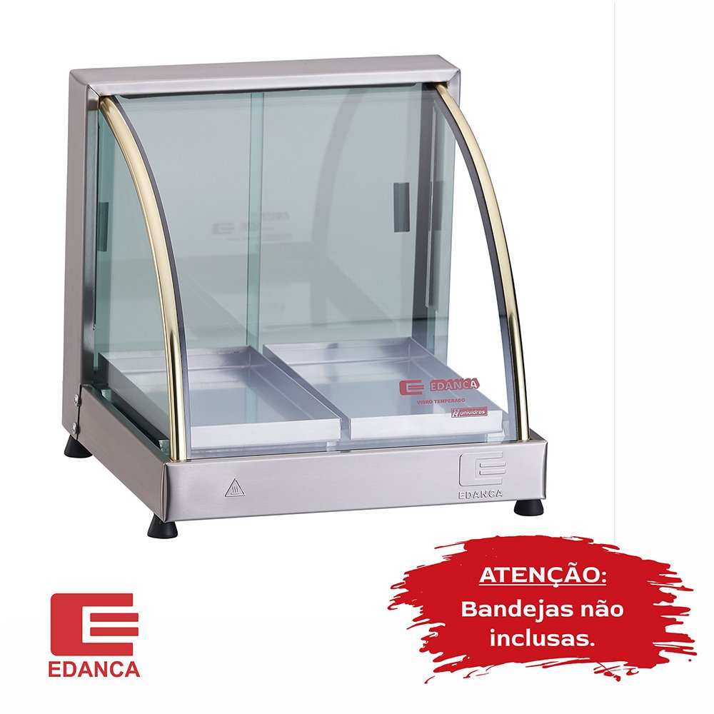 Estufa Salgados Vitrine Curva Ouro EO2 - Gelo X - Edanca - 1