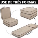 Ver imagem 7 de Puff Multiuso 3 Em 1 Solteiro Espuma Bege BF Colchões