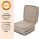Ver imagem 4 de Puff Multiuso 3 Em 1 Solteiro Espuma Bege BF Colchões