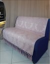 Ver imagem 3 de Capa manta sofá sala xalé medalhão rosa jacquard 1,40x1,80