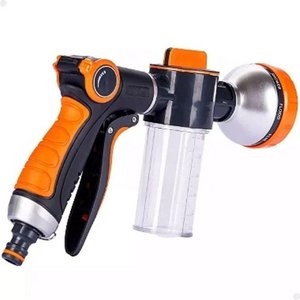 Pistola Pulverizadora Agua Multifunção Reservatório Sabão