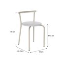 Ver imagem 3 de Conjunto Sala de Jantar Palermo com Mesa e 2 Banquetas 2999 Carraro