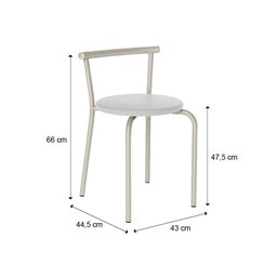 Conjunto Sala de Jantar Palermo com Mesa e 2 Banquetas 2999 Carraro - 3 Conjunto Sala de Jantar Palermo com Mesa e 2 Banquetas 2999 Carraro - 3