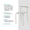 Ver imagem 5 de Conjunto Sala de Jantar Palermo com Mesa e 2 Banquetas 2999 Carraro