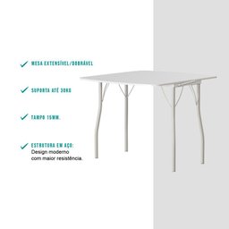 Conjunto Sala de Jantar Palermo com Mesa e 2 Banquetas 2999 Carraro - 4 Conjunto Sala de Jantar Palermo com Mesa e 2 Banquetas 2999 Carraro - 4