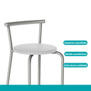 Ver imagem 3 de Conjunto Sala de Jantar Palermo com Mesa e 2 Banquetas 2999 Carraro