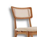 Ver imagem 6 de Conjunto 2 Cadeiras em Madeira Maciça Ravena Bege/Off White/Imbuia Marrom