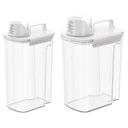 Ver imagem 1 de Kit 2 Dispenser com Medidor 1,5l e 3,9l Porta Sabão Amaciante Organizador Lavanderia Coza New Retr