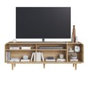 Ver imagem 6 de Rack Orgânico 100% MDF 180cm Pés em Madeira Maciça 75”