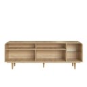 Ver imagem 5 de Rack Orgânico 100% MDF 180cm Pés em Madeira Maciça 75”
