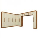 Ver imagem 2 de Guarda Roupa Modulado de Canto 18P 4GV Cin/Off