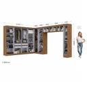Ver imagem 3 de Guarda Roupa Modulado de Canto 18P 4GV Cin/Off