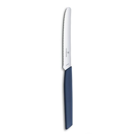 Faca de Mesa 22cm para Carnes Lâmina Serrilhada 11cm Swiss Modern Victorinox