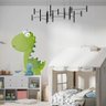 Adesivo de Parede Dinossauro Baby Verde-Pequeno 55x41cm - 2