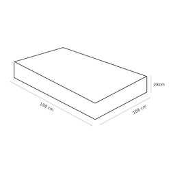 Colchão Solteirão Ortobom Ortopillow D45 Airtech 1.5.0 (28x108x198)  - 3