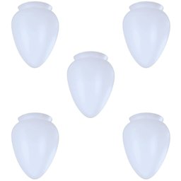 Kit Com 5 Globos Pera Para Ventilador De Teto ou Lustre com Boca de 10 cm - 1