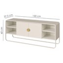 Ver imagem 3 de Rack Bancada Organica TV 55 pol 150 cm 28070 Off White Artesano