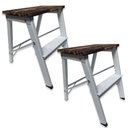 Ver imagem 1 de Kit 2 Mini Escada Banqueta Alumínio Dobrável 1 Degrau