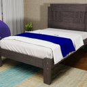 Ver imagem 1 de Cama de Solteiro 100% MDF 117x95,8cm Marina Marrom/Mocaccino