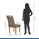 Ver imagem 4 de Conjunto Mesa Stella Ripada 170cm com 6 Cadeiras Stella Tampo Smart Plus com Vidro