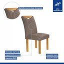 Ver imagem 6 de Conjunto Mesa Stella Ripada 170cm com 6 Cadeiras Stella Tampo Smart Plus com Vidro