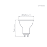 DICROICA MR16 ECO 7W - STH8536 Stella 2700K Branco Quente - 7