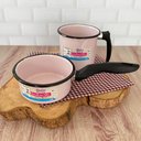 Ver imagem 3 de Conjunto Panela Esmaltada Ágata 1l e Leiteira 1,5l com Cabos em Nylon Esmaltados Silva Rosa