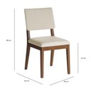 Ver imagem 4 de Conjunto de Jantar Mesa c/Vidro Bennett 6 Cadeiras New Ella - Linho Off White - Linked 02