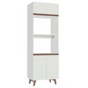 Ver imagem 1 de Torre Quente Madesa Reims 70 cm 3 Portas Branco Cor:Branco