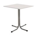 Ver imagem 1 de Mesa de Jantar Quadrada 70cm Cinza Tampo Madeira Branco