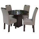 Ver imagem 2 de Conjunto Mesa Redonda com 4 Cadeiras New Ametista Talismã
